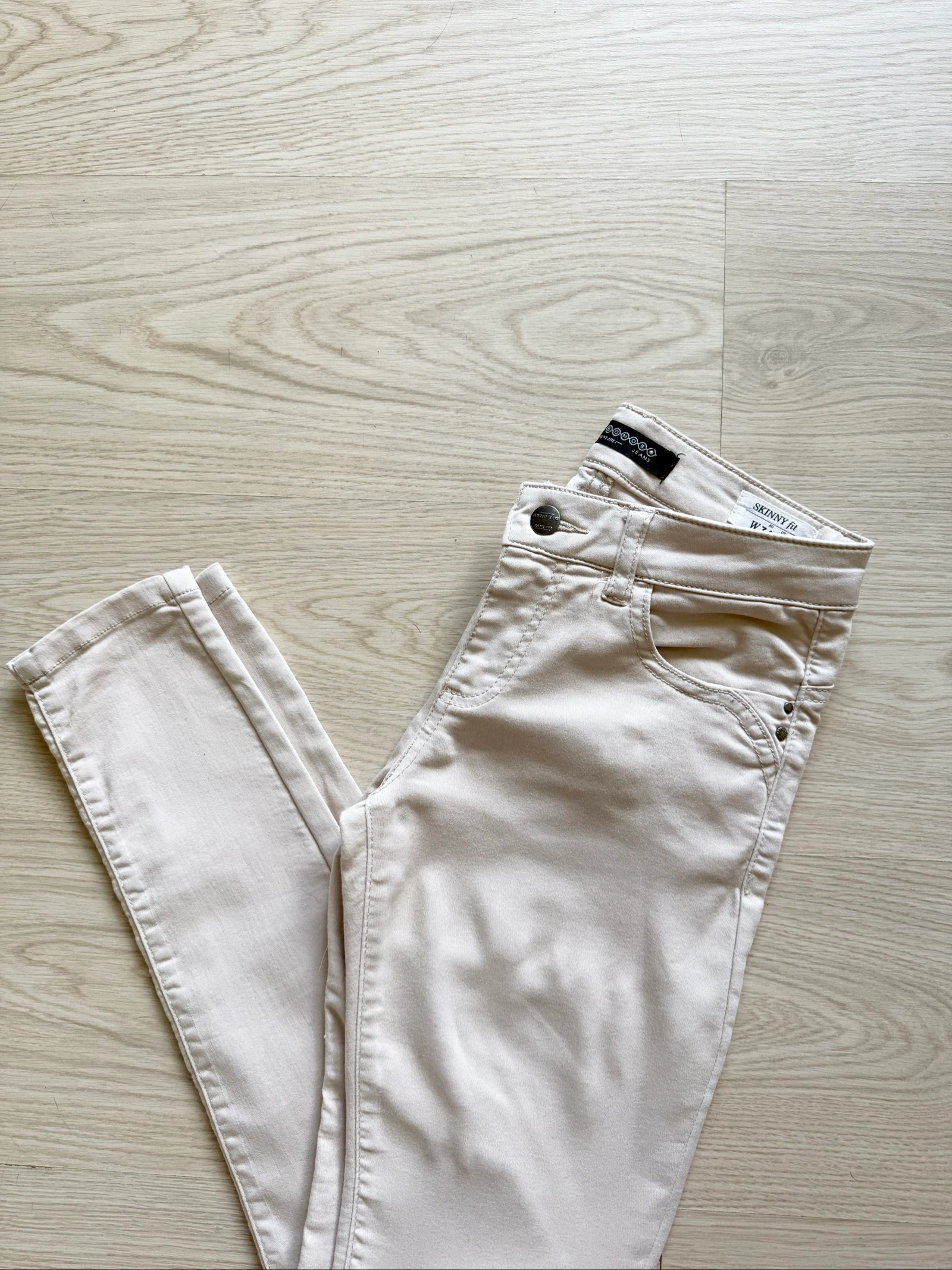 Calça slim skinny bege Bonobo tamanho 34 XS – photo 3